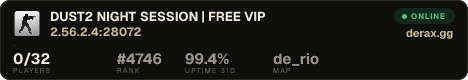 DUST2 NIGHT SESSION | FREE VIP