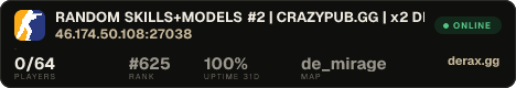 RANDOM SKILLS+MODELS #2 | CRAZYPUB.GG | x2 DROP SKINS