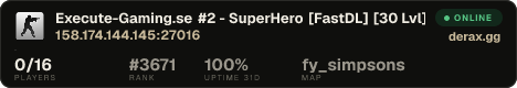 Execute-Gaming.se #2 - SuperHero [FastDL] [30 Lvl]