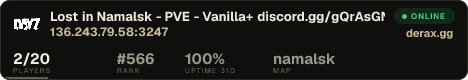 Lost in Namalsk - PVE - Vanilla+ discord.gg/gQrAsGNjrr
