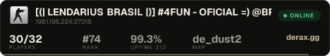 [(| LENDARIUS BRASIL |)] #4FUN - OFICIAL =) @BRXGames