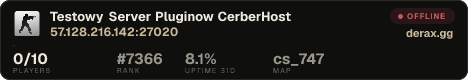 Testowy Server Pluginow CerberHost