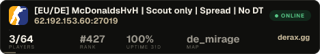 [EU/DE] McDonaldsHvH | Scout only | Spread | No DT