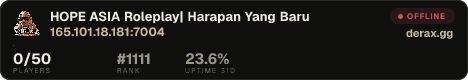 HOPE ASIA Roleplay| Harapan Yang Baru