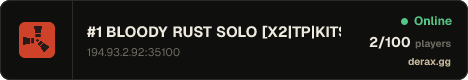 #1 BLOODY RUST SOLO [X2|TP|KITS|RPG|PVP] 07.08 Global Wipe
