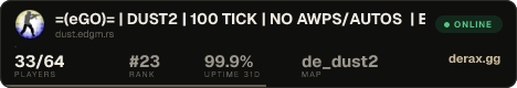 =(eGO)= | DUST2 | 100 TICK | NO AWPS/AUTOS | EdgeGamers.com