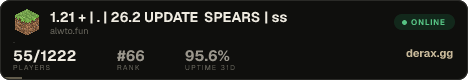 1.21 + | ᴀʟᴡᴛᴏ.ɴᴇᴛ | 26.2 UPDATE SPEARS ᴀʟᴡᴛᴏ ᴘʀᴀᴄᴛɪᴄᴇ | ᴅᴜᴇʟs✦ғғᴀ✦ᴘᴀʀᴛʏ✦ᴇᴠᴇɴᴛs