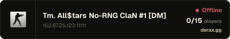 Tm. All$tars No-RNG ClaN #1 [DM]
