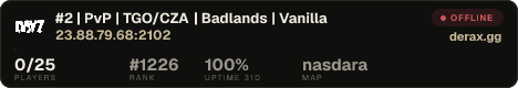 #2 | PvP | TGO/CZA | Badlands | Vanilla