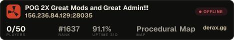 POG 2X Great Mods and Great Admin!!!