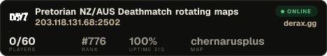 Pretorian NZ/AUS Deathmatch rotating maps