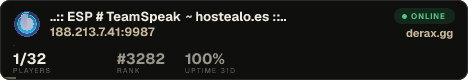..:: ESP # TeamSpeak ~ hostealo.es ::..