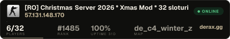 [RO] Christmas Server 2026 * Xmas Mod * 32 sloturi