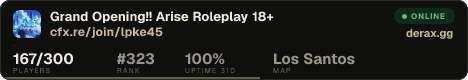 Grand Opening!! Arise Roleplay 18+