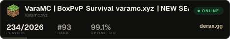 VaraMC | BoxPvP • Survival varamc.xyz | NEW SEASON!