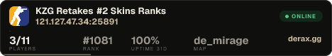 ♚ KZG • Retakes #2 • Skins • Ranks ♚