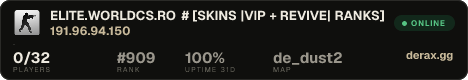 ELITE.WORLDCS.RO # [SKINS |VIP + REVIVE| RANKS]