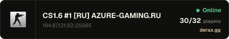 CS1.6 Зомби Мясо #1 [RU] — AZURE-GAMING.RU