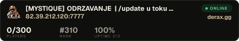 [MYSTIQUE] ODRZAVANJE | /update u toku ...