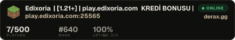 Edixoria | [1.21+] | play.edixoria.com DISCORD | discord.gg/edixor