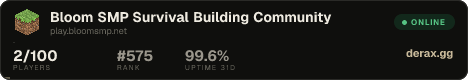 ⋆˚✿˖° Bloom SMP °˖✿˚⋆ Survival • Building • Community