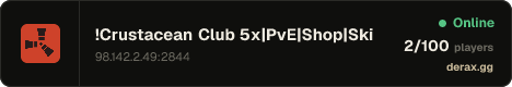 !Crustacean Club 5x|PvE|Shop|SkillTree|RaidBases|Dungeons|NoVIP
