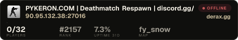 PYKERON.COM | Deathmatch Respawn | discord.gg/FabVFUq8aM