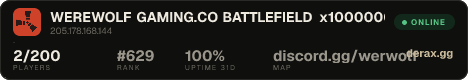 WEREWOLF GAMING.CO BATTLEFIELD x1000000 SHOP|MAZE|PVP|MINI|RAID