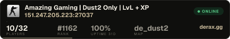 Amazing Gaming | Dust2 Only | LvL + XP