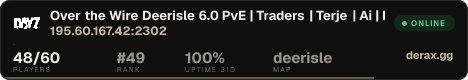 Over the Wire Deerisle 6.0 PvE | Traders | Terje | Ai | Bosses