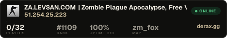 ZA.LEVSAN.COM | Zombie Plague Apocalypse, Free VIP