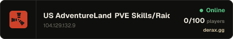 US AdventureLand PVE Skills/Raidable Bases/Custom Vehicles!