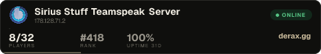 Sirius Stuff Teamspeak Server