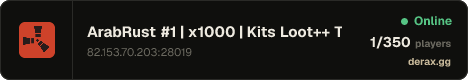 ArabRust #1 | x1000 | Kits Loot++ Tp