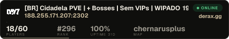 [BR] Cidadela PVE | + Bosses | Sem VIPs | WIPADO 19/09