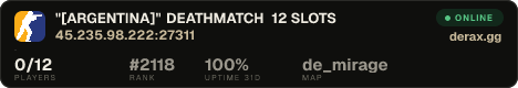 "[ARGENTINA]" DEATHMATCH 12 SLOTS