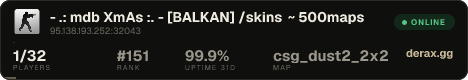 - .: mdb XmAs シ :. - [BALKAN] /skins ~ 500maps