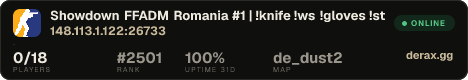 Showdown FFADM Romania #1 | !knife !ws !gloves !sticker !charm