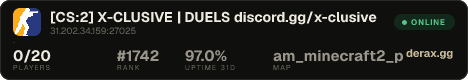 [CS:2] X-CLUSIVE | DUELS • discord.gg/x-clusive