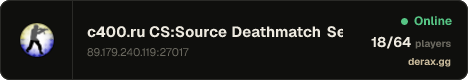 c400.ru CS:Source Deathmatch Server v9540945