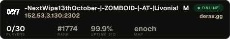 -NextWipe13thOctober-|-ZOMBOID-|-AT-|Livonia! More than Vanilla