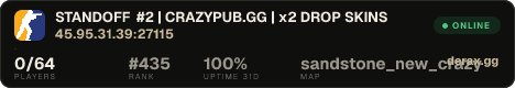 STANDOFF #2 | CRAZYPUB.GG | x2 DROP SKINS