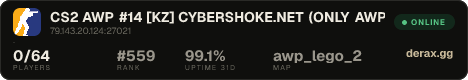 CS2 AWP #14 [KZ] — CYBERSHOKE.NET (ONLY AWP LEGO 2)