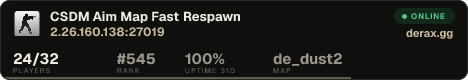CSDM Aim Map ★ Fast Respawn