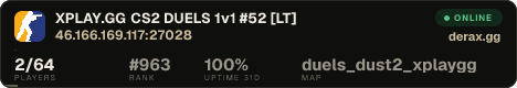 XPLAY.GG • CS2 DUELS 1v1 #52 • [LT]