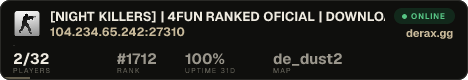 [NIGHT KILLERS] | 4FUN RANKED OFICIAL | DOWNLOAD csgetnk.me