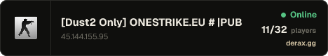 [Dust2 Only] ONESTRIKE.EU # |͇̿P͇̿U͇̿B͇̿| SKINS|REVIVE