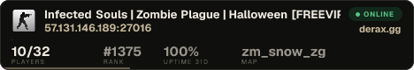 Infected Souls | Zombie Plague | Halloween [FREEVIP | FDL]