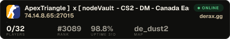 ApexTriangle ] x [ nodeVault - CS2 - DM - Canada East