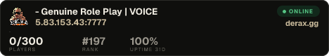 - Genuine Role Play | VOICE | 4x Donate